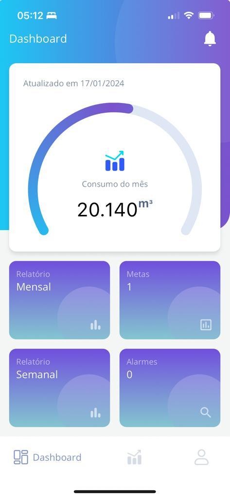 Medidor de água individualizado instalado